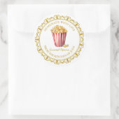 Zelfgemaakt Popcorn Label L Wit (Tas)