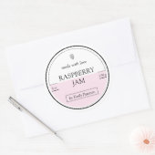 Zelfgemaakt Raspberry Jam Label (Envelop)