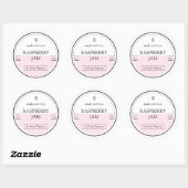 Zelfgemaakt Raspberry Jam Label (Vel)