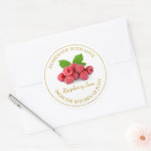 Zelfgemaakt Raspberry Jam Label | Wit (Envelop)