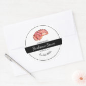 Zelfgemaakt rundvlees Barbecuesaus BBQ Label (Envelop)