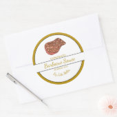Zelfgemaakt rundvlees Barbecuesaus BBQ Label (Envelop)