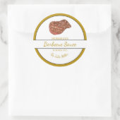 Zelfgemaakt rundvlees Barbecuesaus BBQ Label (Tas)