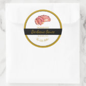Zelfgemaakt rundvlees Barbecuesaus BBQ Label (Tas)