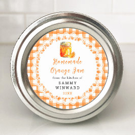 Zelfgemaakt Sinaasappel Jam Canning Label
