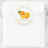 Zelfgemaakt Sinaasappel Jam Label | Wit (Tas)