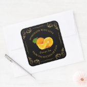 Zelfgemaakt Sinaasappel Jam Square Label (Envelop)