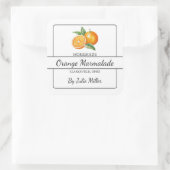 Zelfgemaakt Sinaasappel Marmalade Square Label (Tas)