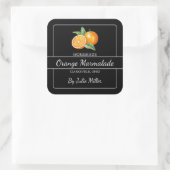 Zelfgemaakt Sinaasappel Marmalade Square Label Zwa (Tas)