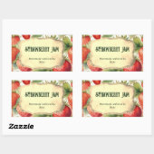 Zelfgemaakt Strawberry Jam Jar Label (Vel)
