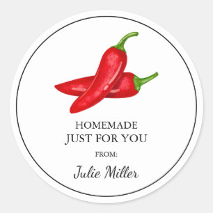 Zelfgemaakt voor je chili label