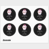 Zelfgemaakt voor jou cupcakes label (Vel)