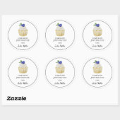Zelfgemaakt voor jou cupcakes label (Vel)