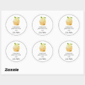 Zelfgemaakt voor jou cupcakes label (Vel)