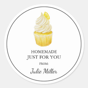 Zelfgemaakt voor jou cupcakes label