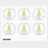Zelfgemaakt voor jou cupcakes label (Vel)