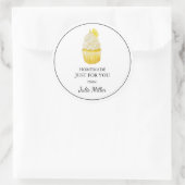 Zelfgemaakt voor jou cupcakes label (Tas)