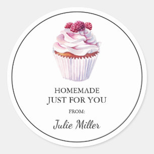 Zelfgemaakt voor jou cupcakes label