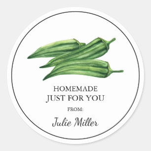 Zelfgemaakt voor jou okra label