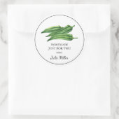 Zelfgemaakt voor jou okra label (Tas)