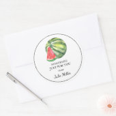 Zelfgemaakt voor jou watermeloen label (Envelop)