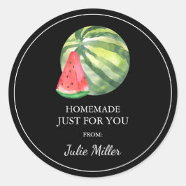 Zelfgemaakt voor jou watermeloen label