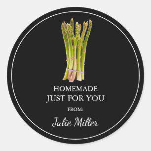 Zelfgemaakt voor uw asperge label
