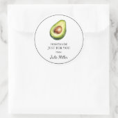 Zelfgemaakt voor uw avocado label (Tas)