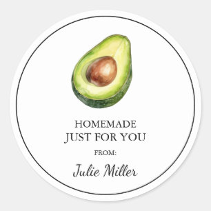 Zelfgemaakt voor uw avocado label