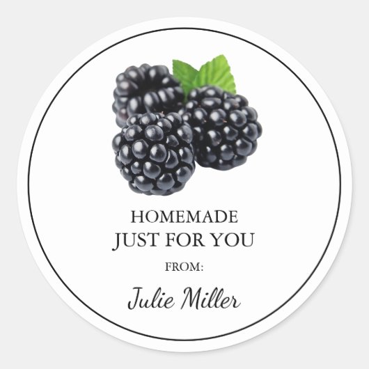 Zelfgemaakt voor uw BlackBerry label (Voorkant)