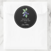 Zelfgemaakt voor uw blueberry label (Tas)