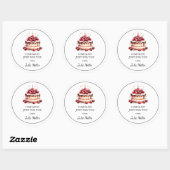 Zelfgemaakt voor uw cake label (Vel)