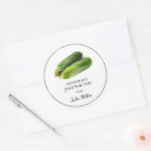 Zelfgemaakt voor uw courgette label (Envelop)