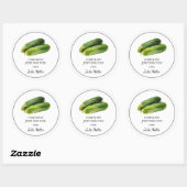 Zelfgemaakt voor uw courgette label (Vel)