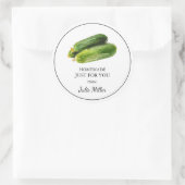 Zelfgemaakt voor uw courgette label (Tas)