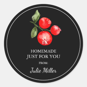 Zelfgemaakt voor uw cranberry label