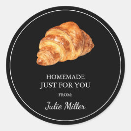 Zelfgemaakt voor uw croissant label