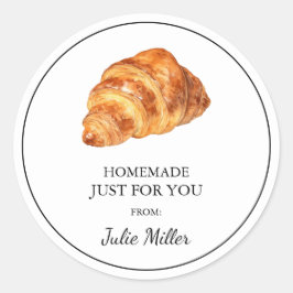 Zelfgemaakt voor uw croissant label