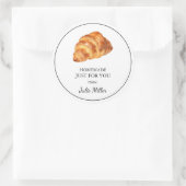 Zelfgemaakt voor uw croissant label (Tas)