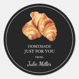 Zelfgemaakt voor uw croissant label