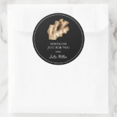 Zelfgemaakt voor uw gember root label (Tas)