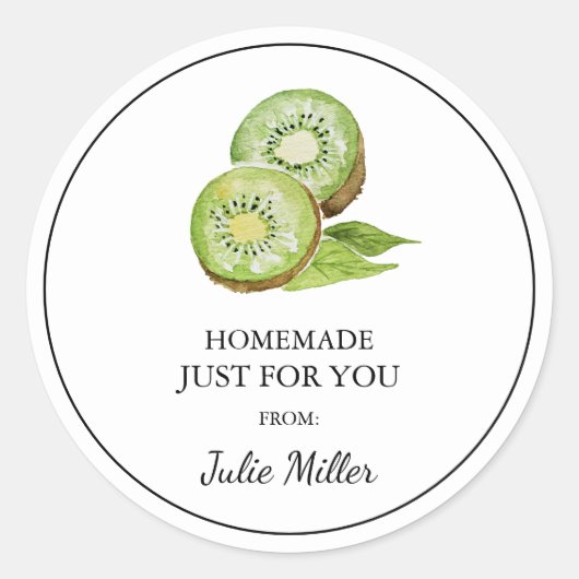 Zelfgemaakt voor uw kiwi label (Voorkant)