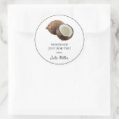 Zelfgemaakt voor uw kokosnoot label (Tas)