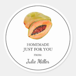 Zelfgemaakt voor uw papaya label