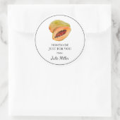 Zelfgemaakt voor uw papaya label (Tas)