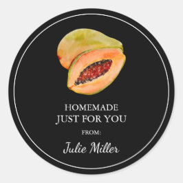 Zelfgemaakt voor uw papaya label