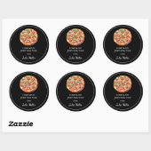 Zelfgemaakt voor uw pizza label (Vel)
