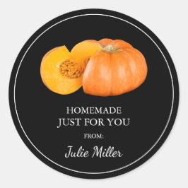 Zelfgemaakt voor uw pompoen label