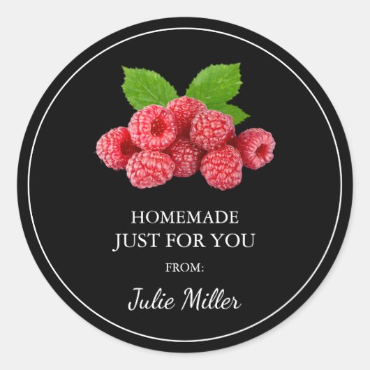 Zelfgemaakt voor uw raspberry label (Voorkant)