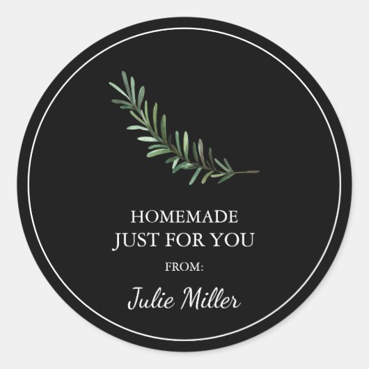 Zelfgemaakt voor uw rozemarijn label (Voorkant)